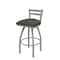 Holland Bar Stool Co 30" Low Back Swivel Bar Stool, Nickel Finish, Graph Chalice Seat 41130AN019 - alternate 1